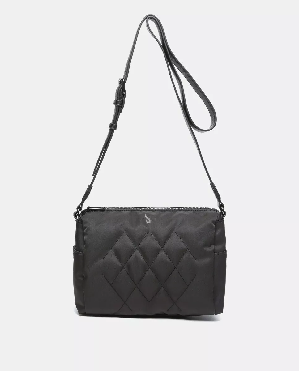 Abbacino - Bandolera Pequeña En Materiales Reciclados Negro En Oferta Abbacino - Bandolera Pequeña En Materiales Reciclados Negro Barato