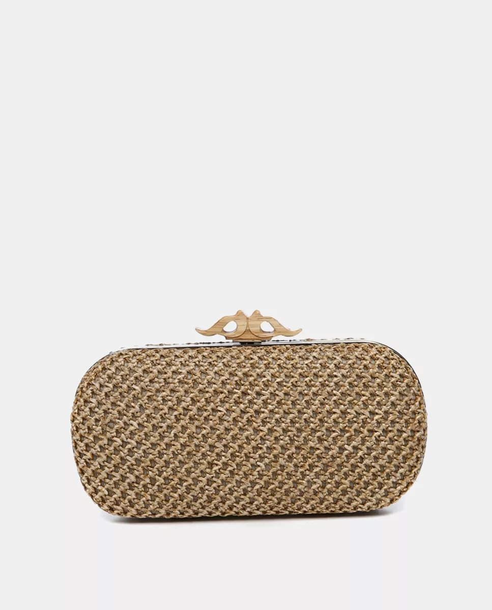Abbacino - Bolso De Fiesta De Rafia Beige barato