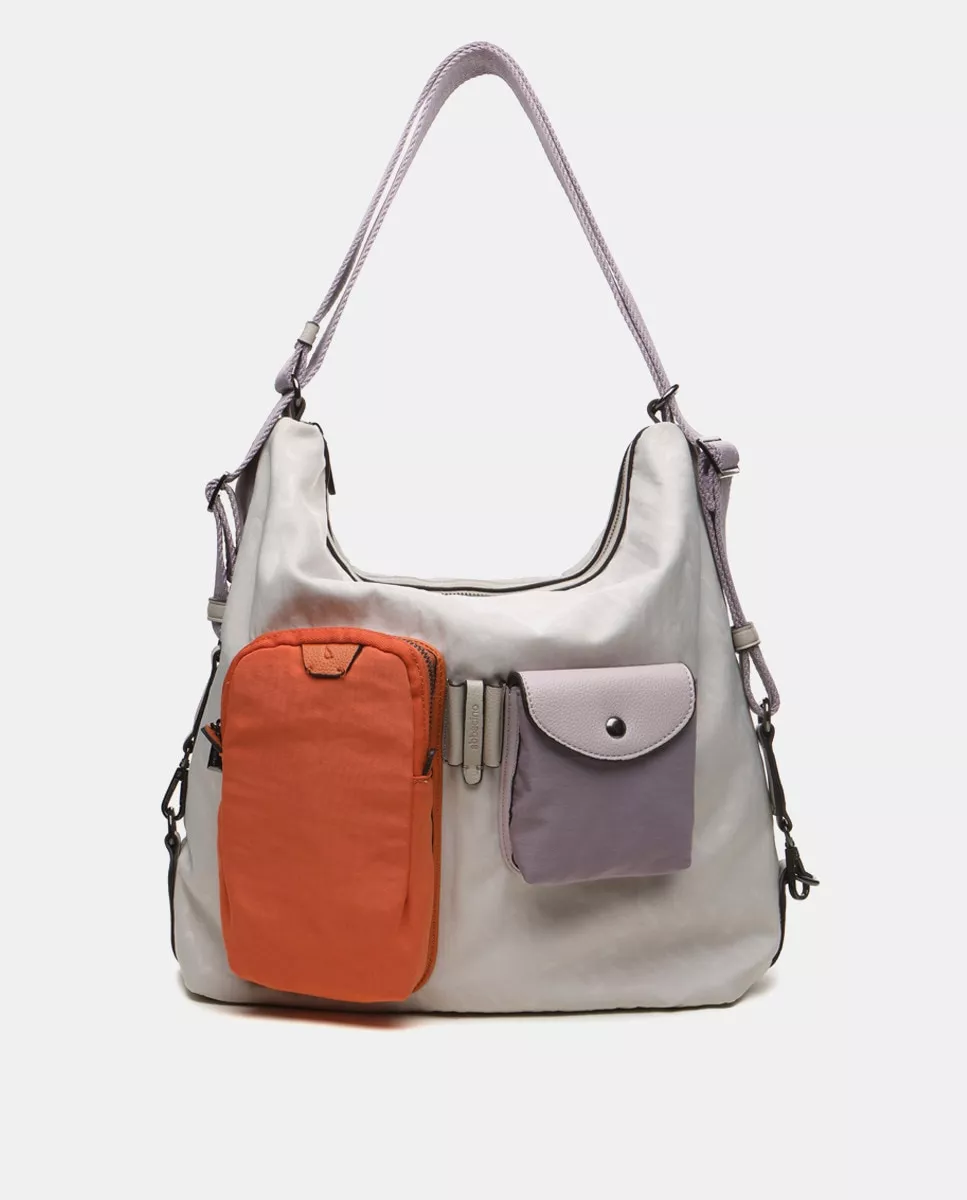 Abbacino - Bolso De Hombro Beige Convertible En Mochila barato