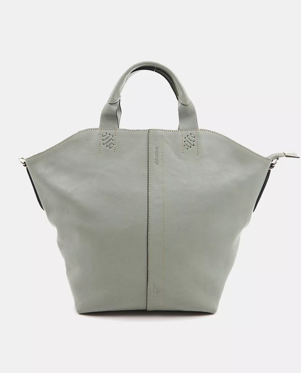 Abbacino - Bolso De Mano Tipo Shopper De Piel Verde barato