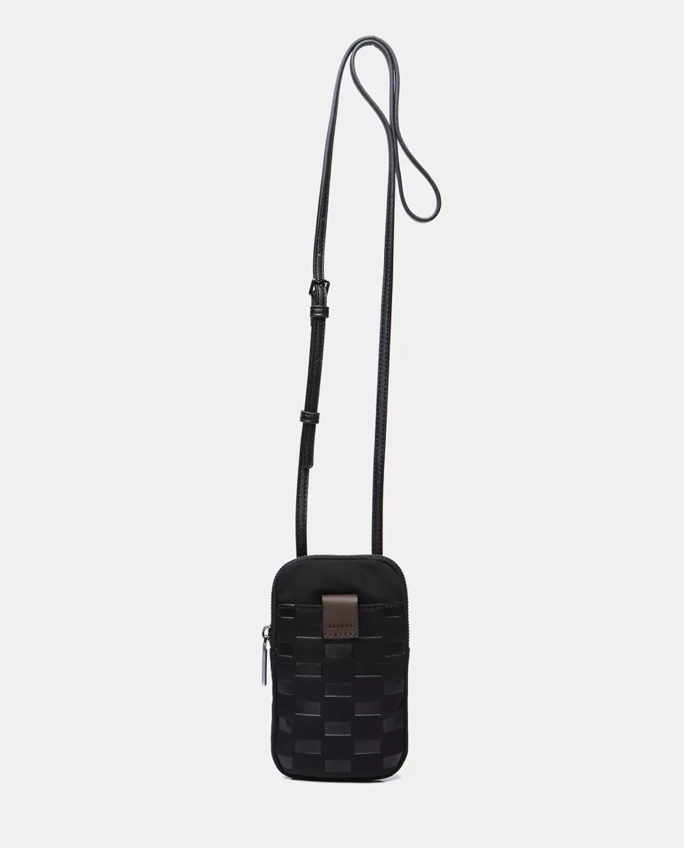 Abbacino - Bolso Para El Móvil De Nylon Acolchado En Negro barato