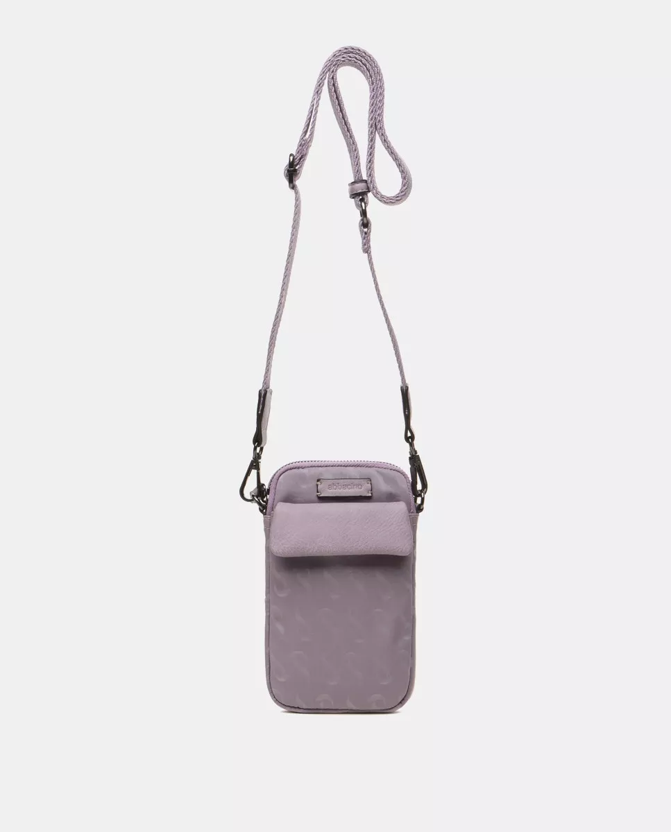 Abbacino - Bolso Para El Móvil De Nylon En Lila Con Cierre Cremallera barato