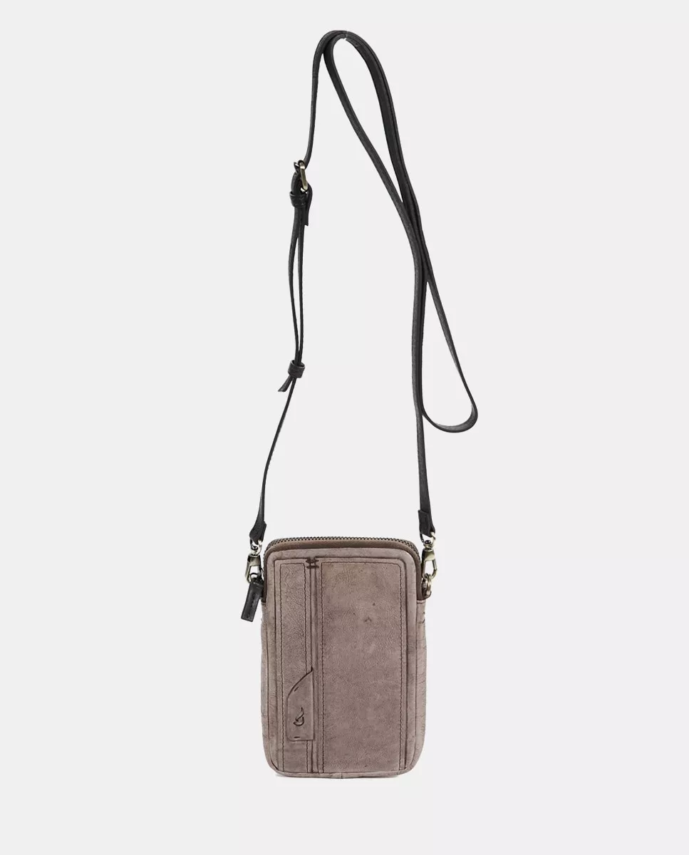 Abbacino - Bolso Para Móvil De Piel En Camel Con Efecto Lavado barato
