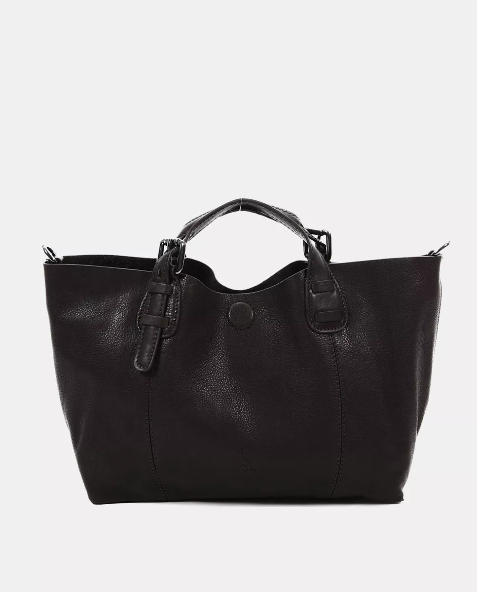 Abbacino - Bolso Shopper Pequeño De Piel En Marrón barato