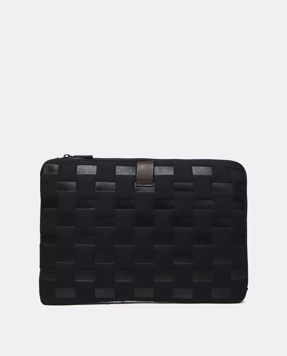 Abbacino - Funda Para El Portátil De Nylon Acolchado En Negro barato
