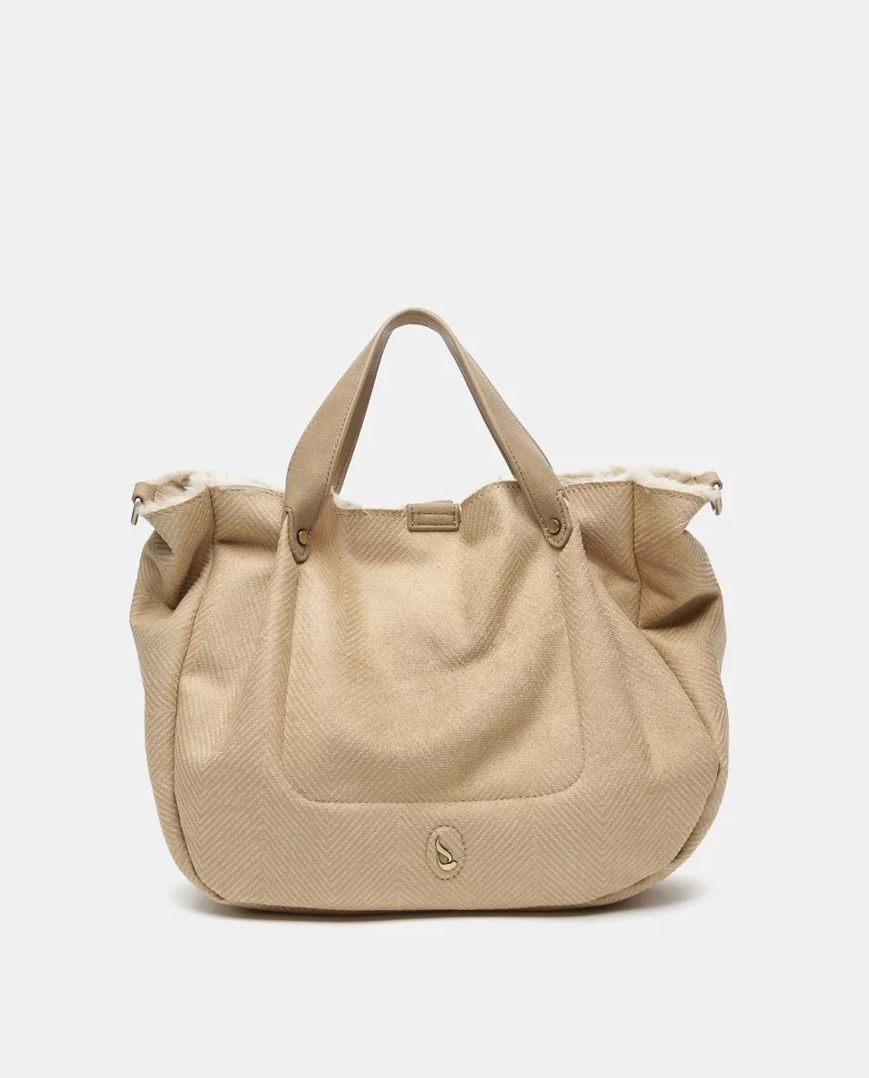 Abbacino - Shopper Pequeño En Beige Con Bandolera Extraíble En Oferta Abbacino - Shopper Pequeño En Beige Con Bandolera Extraíble Barato