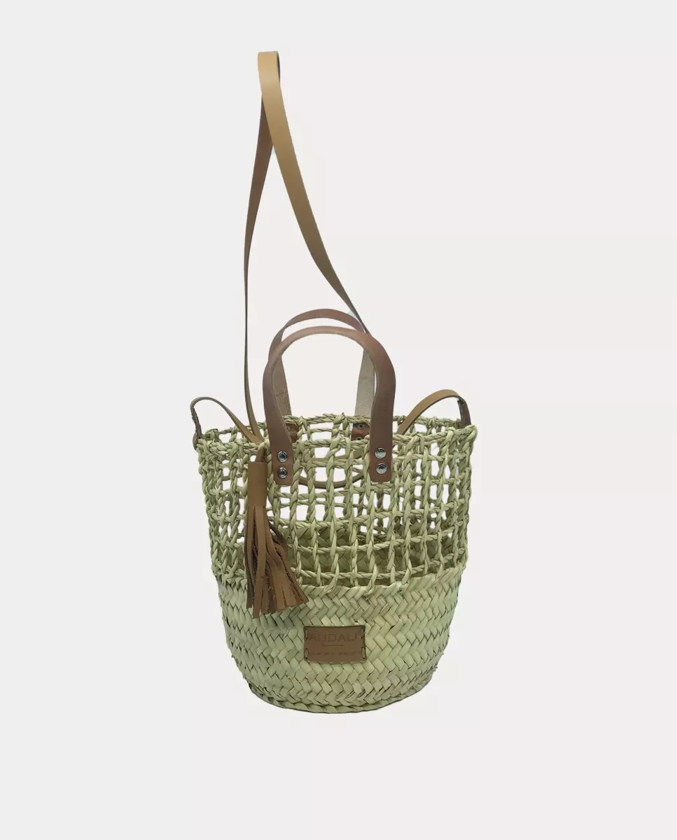 Audali - Capazo Mini De Palma En Natural Combinado Con Rejilla En Oferta Audali - Capazo Mini De Palma En Natural Combinado Con Rejilla Barato