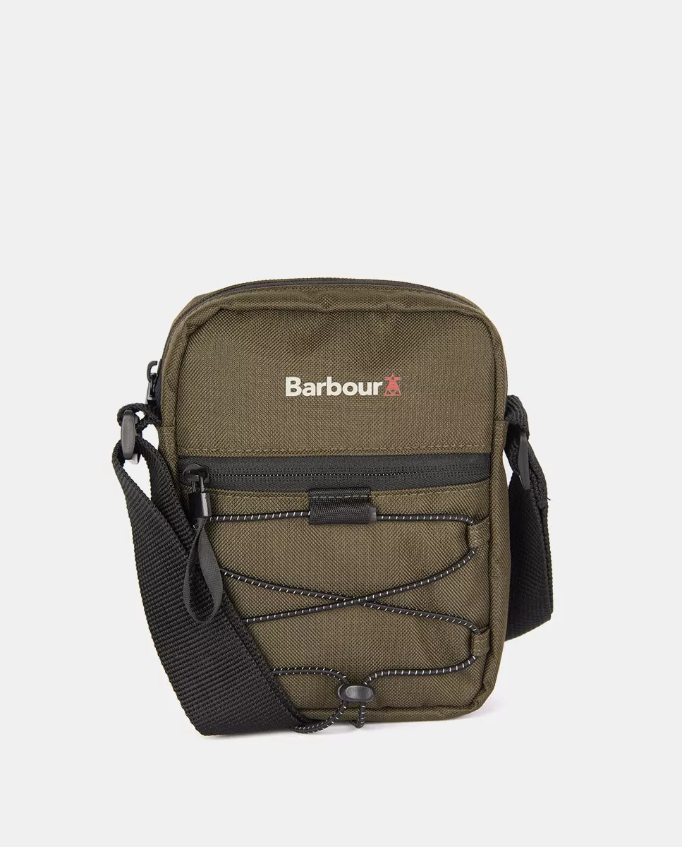 Barbour - Bandolera De Algodón En Verde Con Asa Larga barato