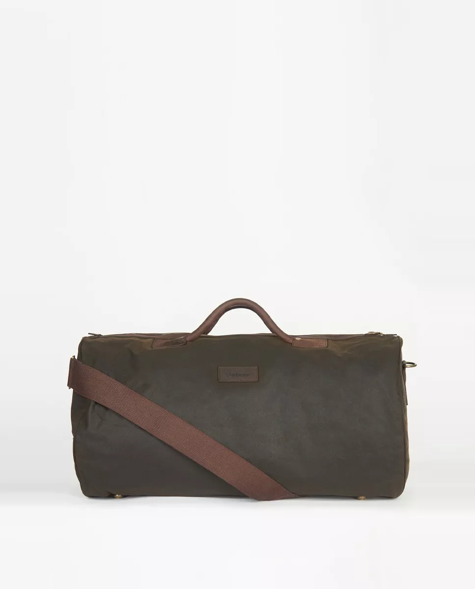 Barbour - Bolsa De Viaje De Algodón En Verde Con Asa Adicional En Oferta Barbour - Bolsa De Viaje De Algodón En Verde Con Asa Adicional Barato