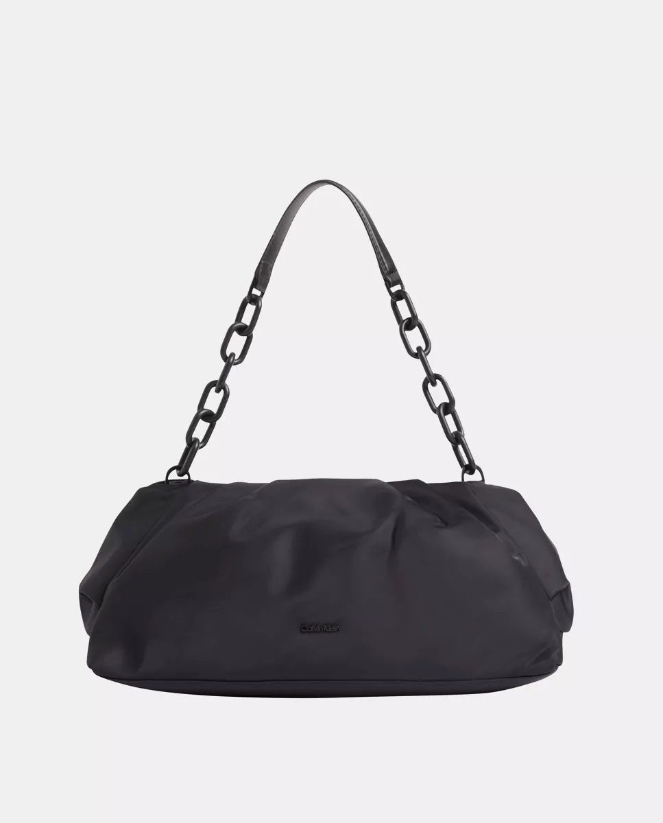 Calvin Klein - Bolso De Hombro Negro Con Logo barato