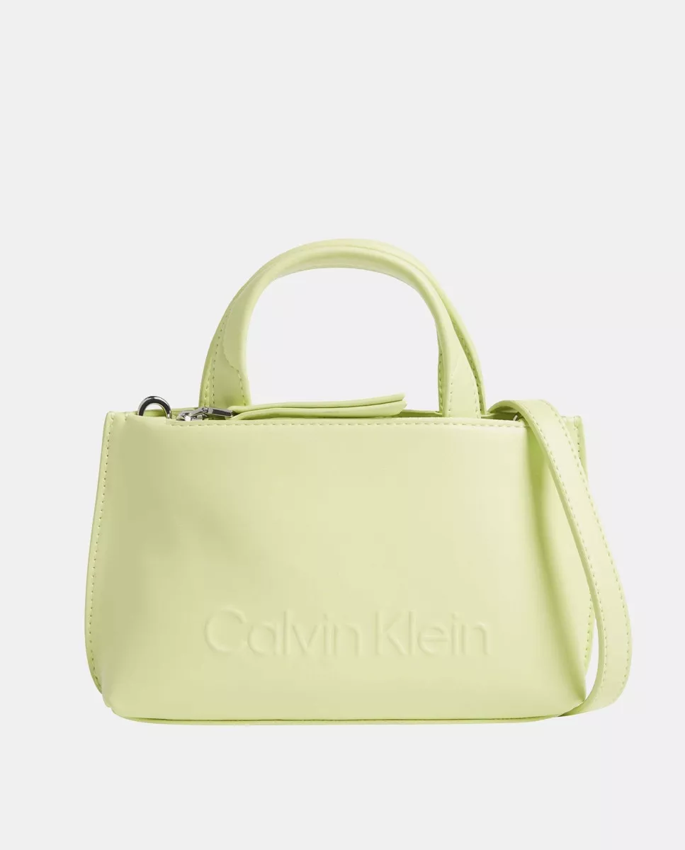Calvin Klein - Bolso De Hombro Verde Claro Con Cremallera barato