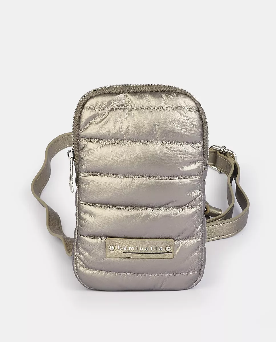 Caminatta - Bolso Para Móvil Acolchado En Gris Claro barato