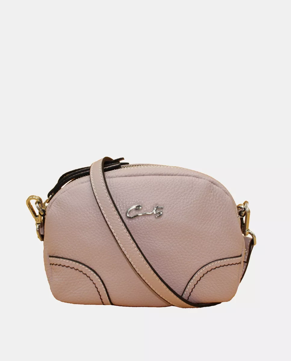 Cats - Bandolera Pequeña De Piel En Lila Con Bolsillo Trasero barato