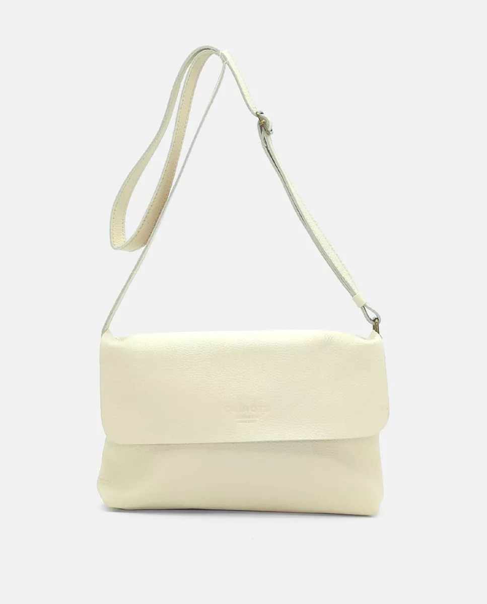 Cuirot´s - Bandolera De Piel En Beige Con Solapa barato
