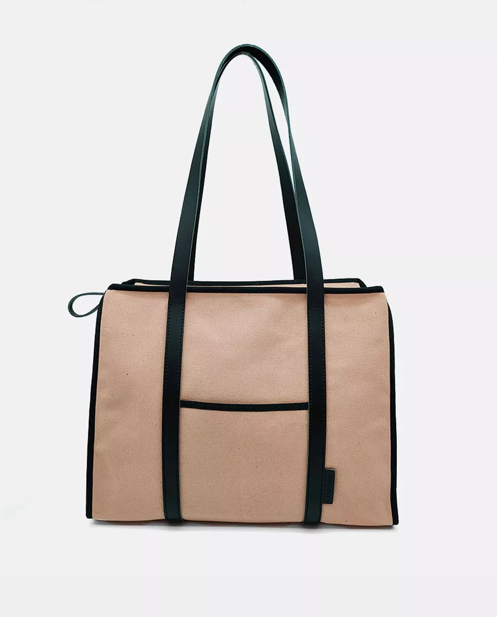 Cuirot´s - Bolso Shopper Grande En Rosa Con Asas De Piel Vacuna barato