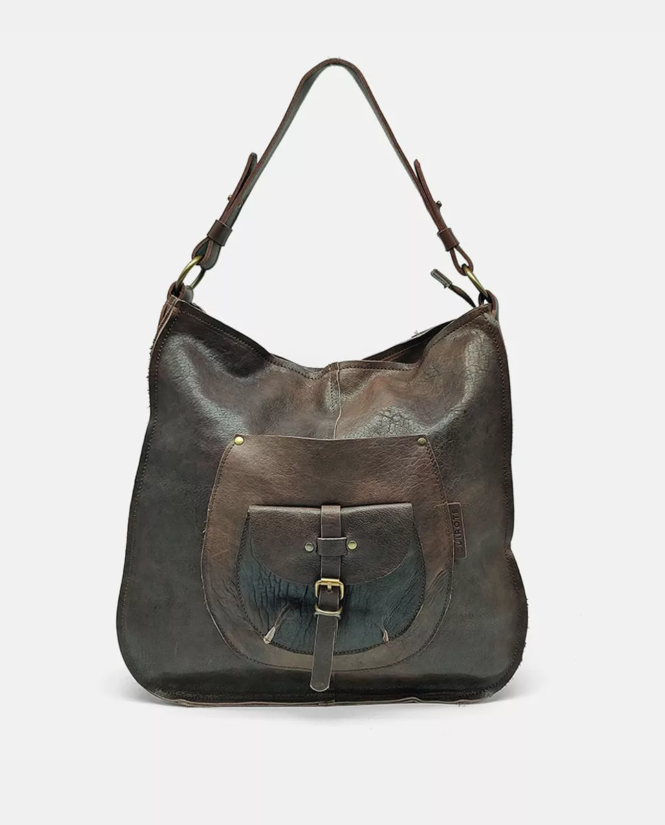 Cuirot´s - Hobo Grande Country De Piel En Marrón Con Bolsillo barato