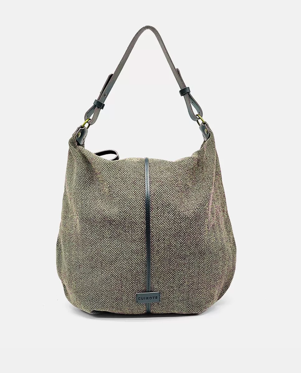 Cuirot´s - Hobo Grande Espigot De Lana De Espigas En Color Topo barato