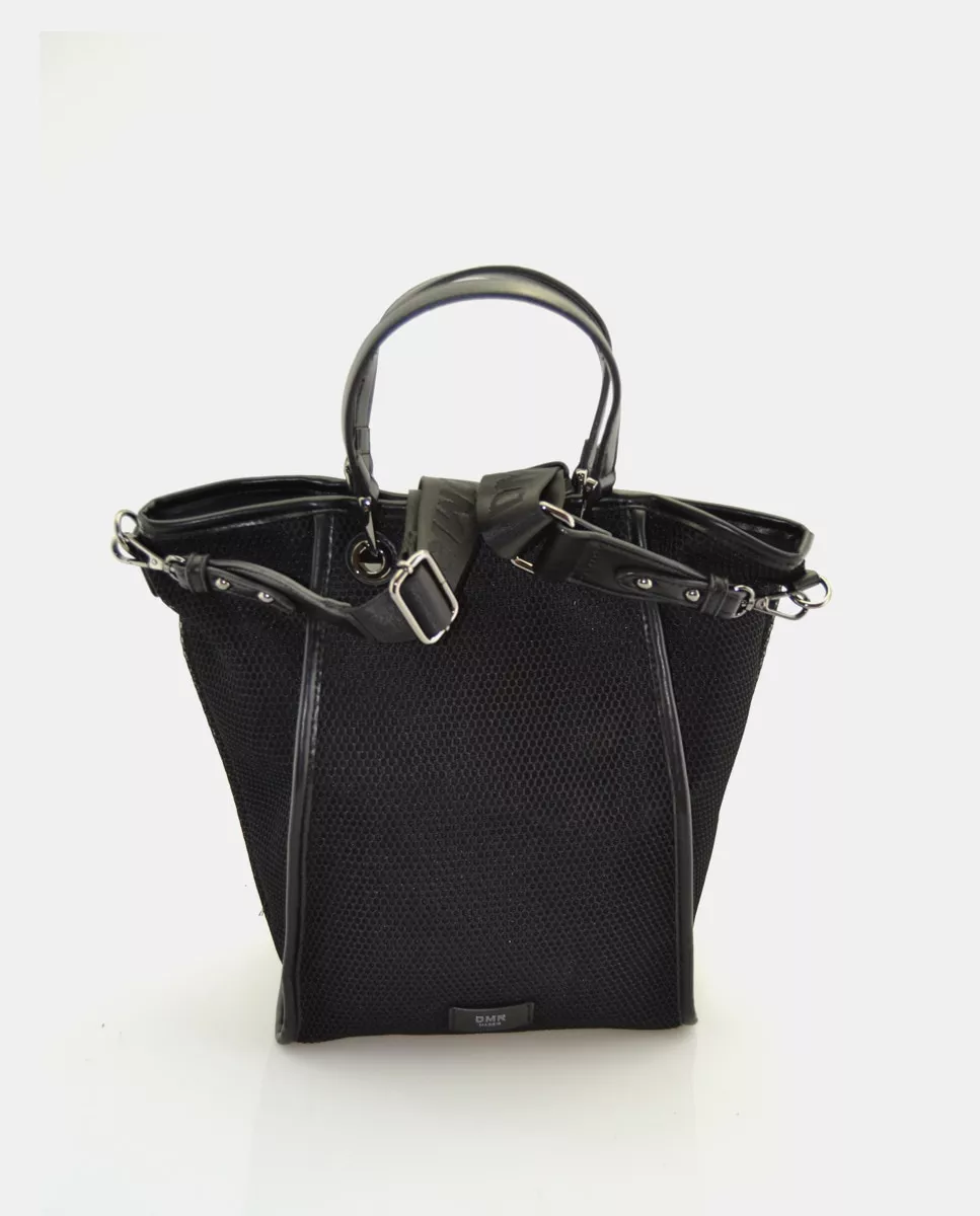 Dmr - Bandolera En Tejido Malla Negro Con Pouch Interior En Oferta Dmr - Bandolera En Tejido Malla Negro Con Pouch Interior Barato