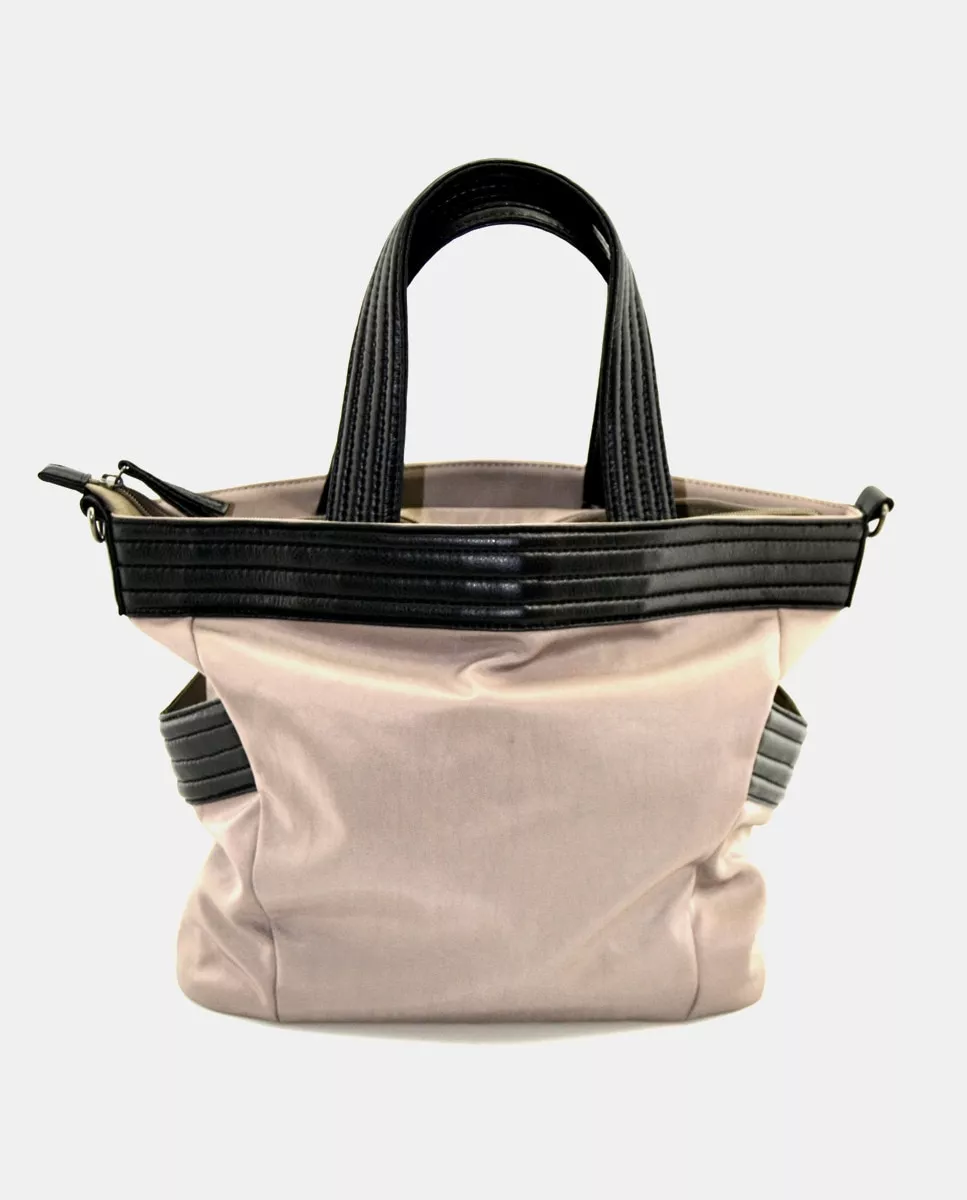 Dmr - Bolso De Hombro De Nylon En Beige Con Asa Extraíble En Oferta Dmr - Bolso De Hombro De Nylon En Beige Con Asa Extraíble Barato