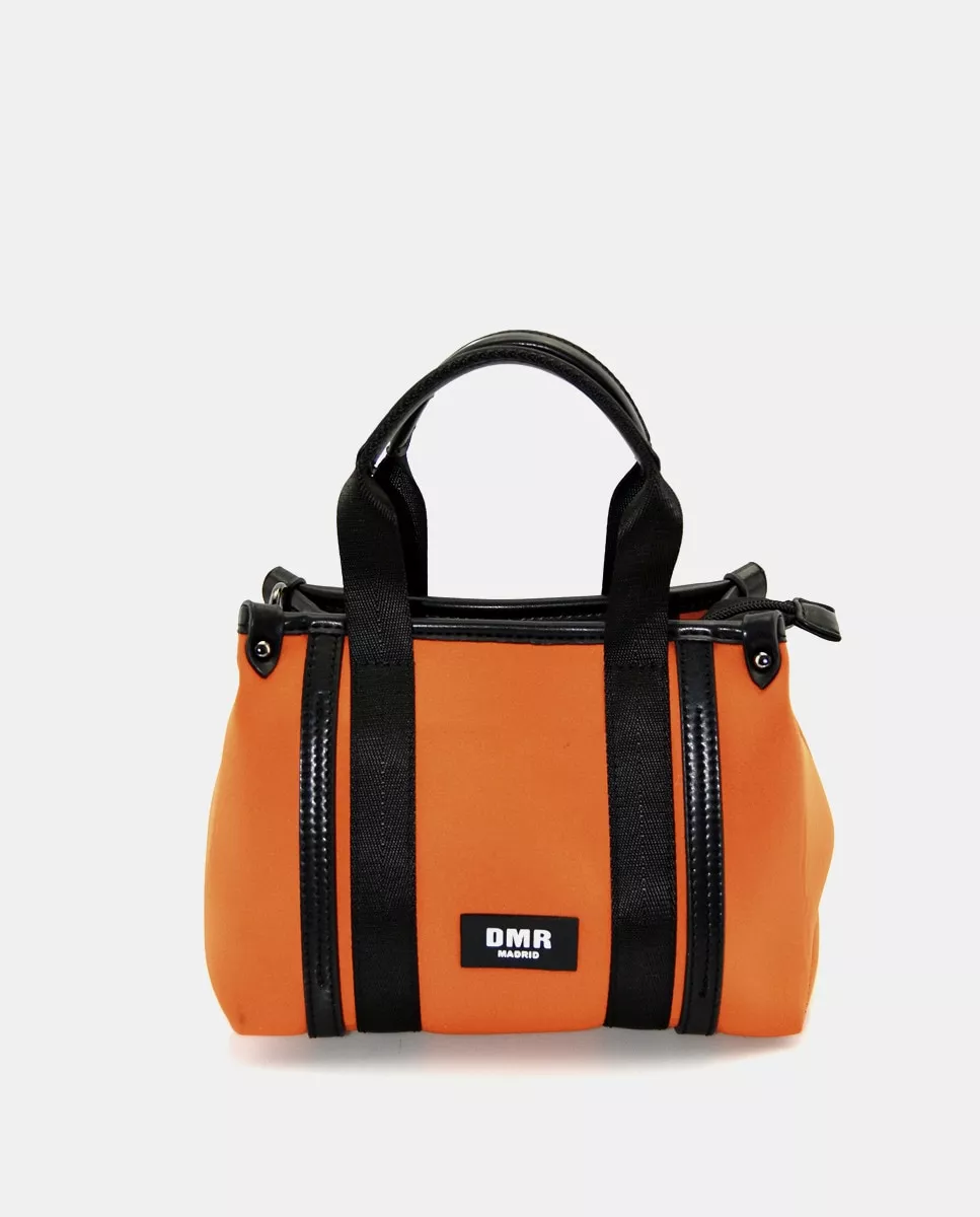 Dmr - Bolso De Mano Pequeño De Neopreno En Naranja Con Bandolera Extraíble En Oferta Dmr - Bolso De Mano Pequeño De Neopreno En Naranja Con Bandolera Extraíble Barato