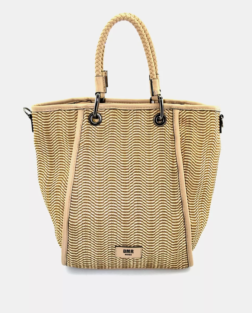 Dmr - Shopper Trenzado En Mostaza Con Bandolera Extraíble En Oferta Dmr - Shopper Trenzado En Mostaza Con Bandolera Extraíble Barato