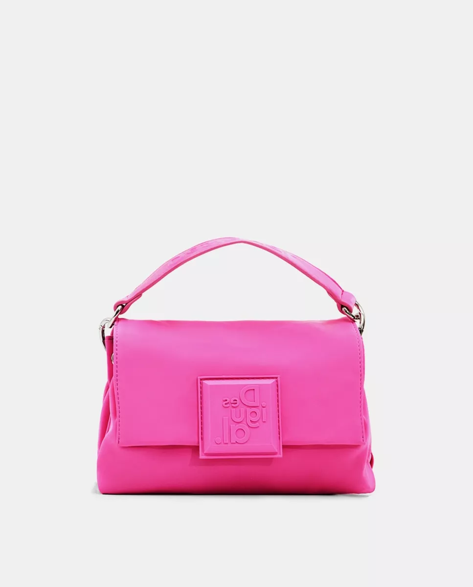 Desigual - Bandolera Pequeña En Rosa Con Solapa barato