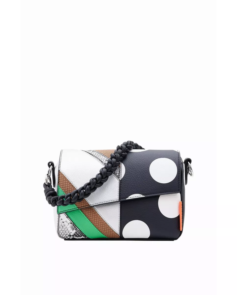 Desigual - Bolso De Hombro Pequeño Multicolor Con Solapa En Oferta Desigual - Bolso De Hombro Pequeño Multicolor Con Solapa Barato
