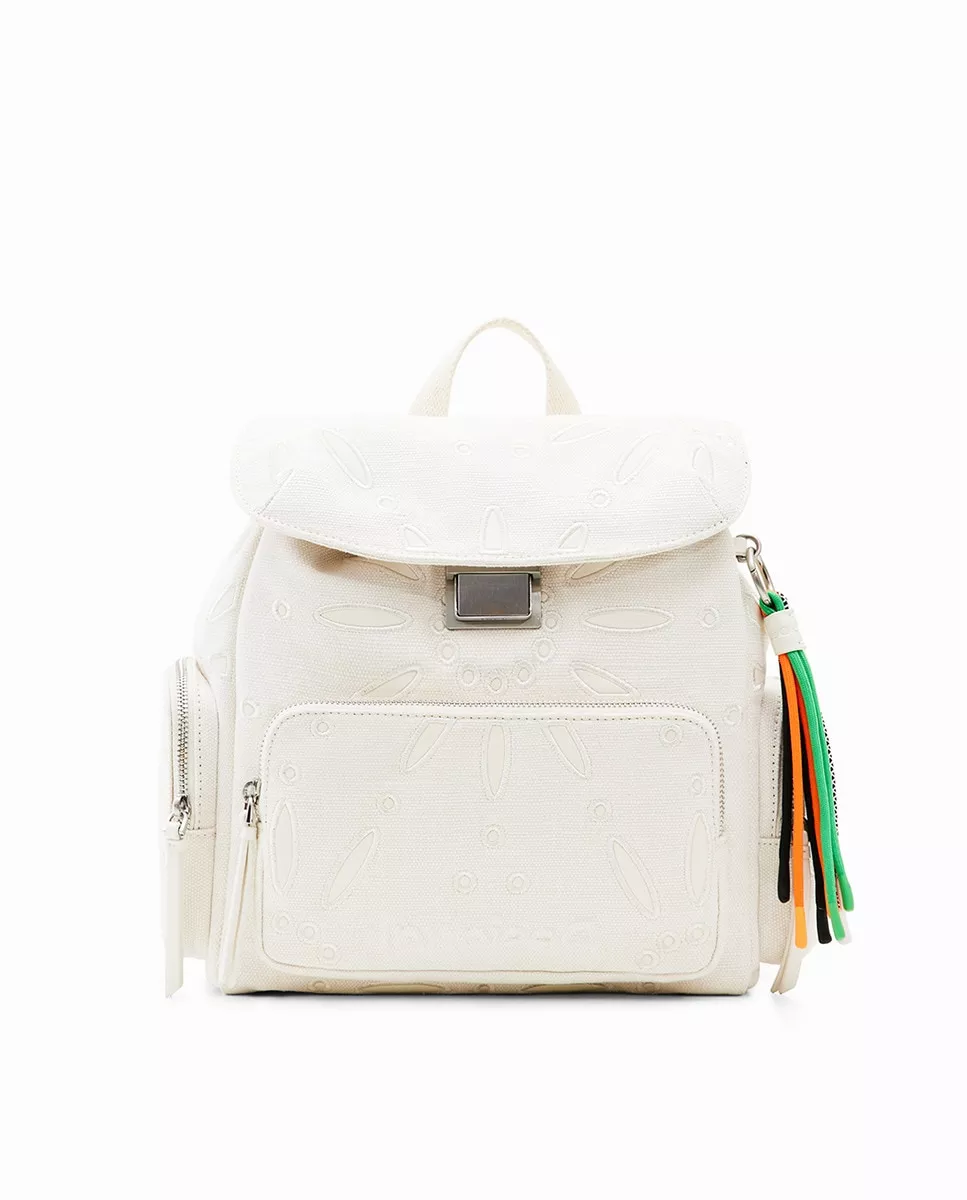 Desigual - Mochila Mediana Bordado Suizo barato