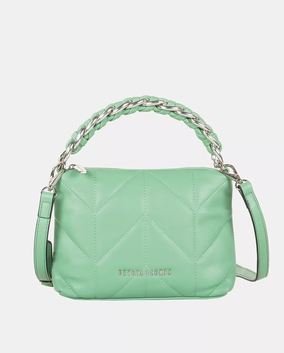 Devota & Lomba - Bolso De Hombro Multiposición Chain Con Cremallera Color Menta barato