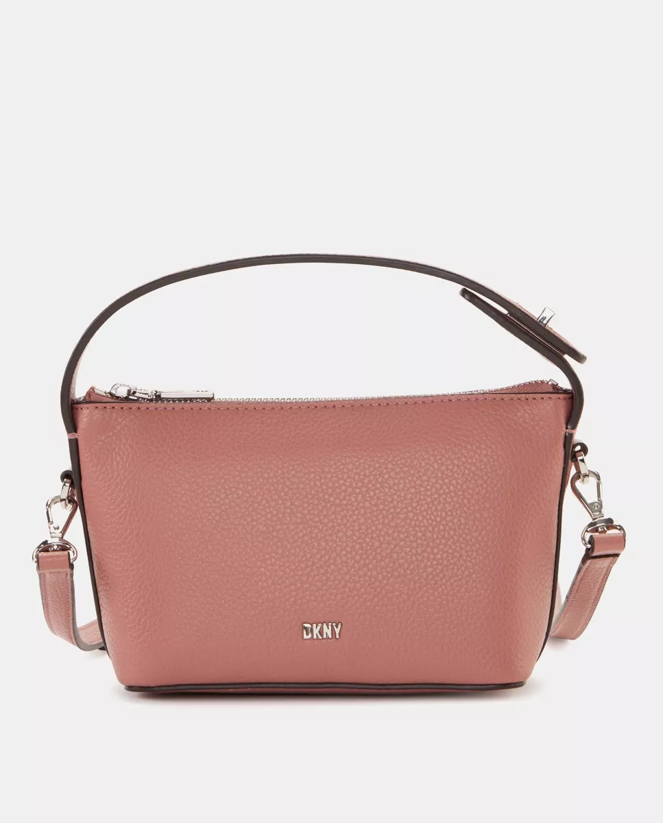 Dkny - Bandolera Pequeña En Coral Con Cierre Cremallera barato
