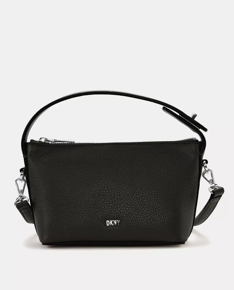 Dkny - Bandolera Pequeña En Negro Con Cierre Cremallera barato