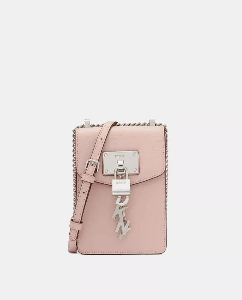 Dkny - Bolso Para Móvil De Piel Vacuna En Rosa Con Solapa barato