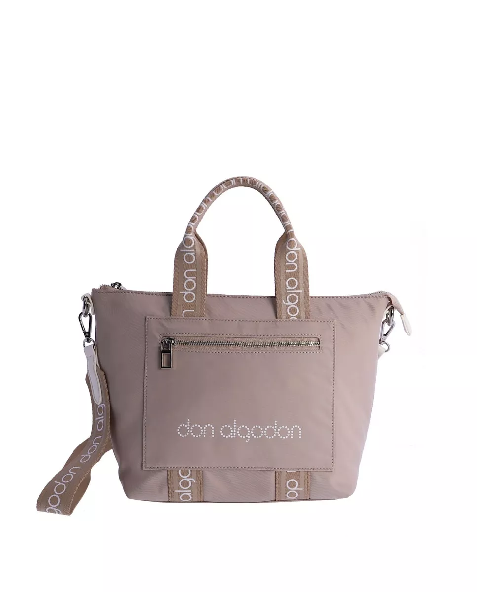 Don Algodón - Bolso De Mano Mirinda Beige Con Cremallera En Oferta Don Algodón - Bolso De Mano Mirinda Beige Con Cremallera Barato