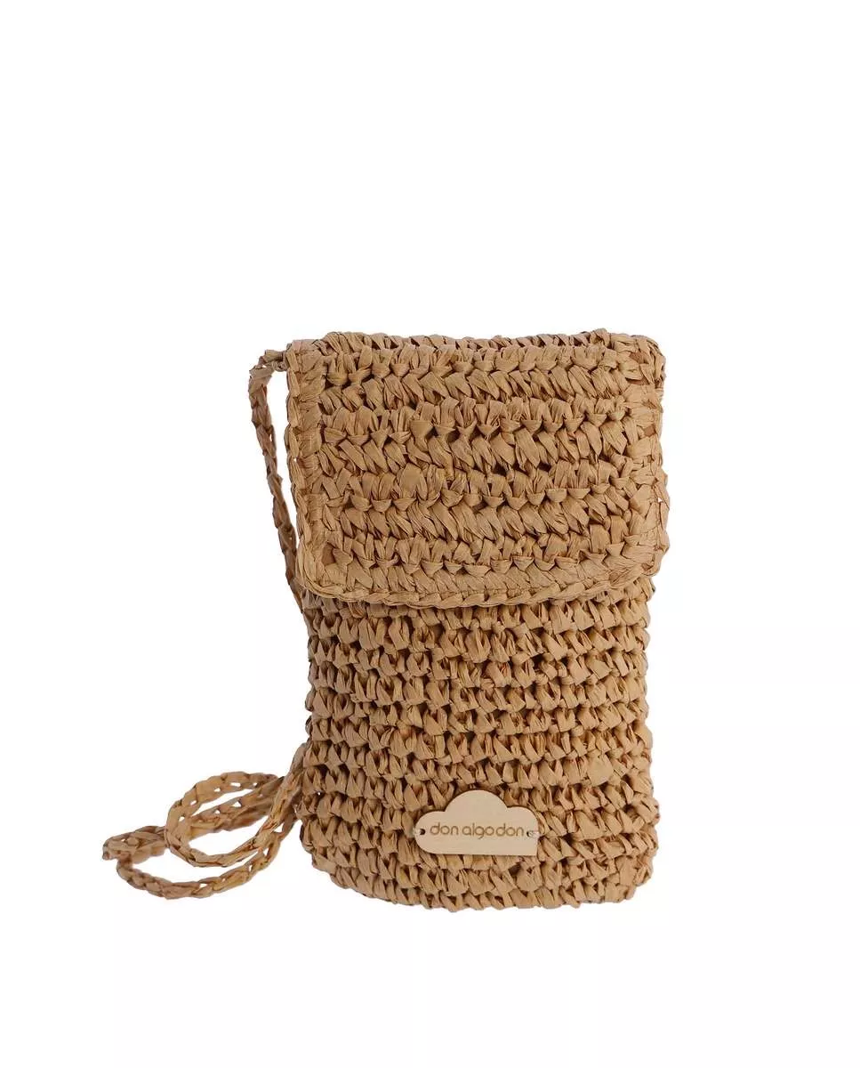 Don Algodón - Bolso Para Móvil Color Natural Con Cremallera barato