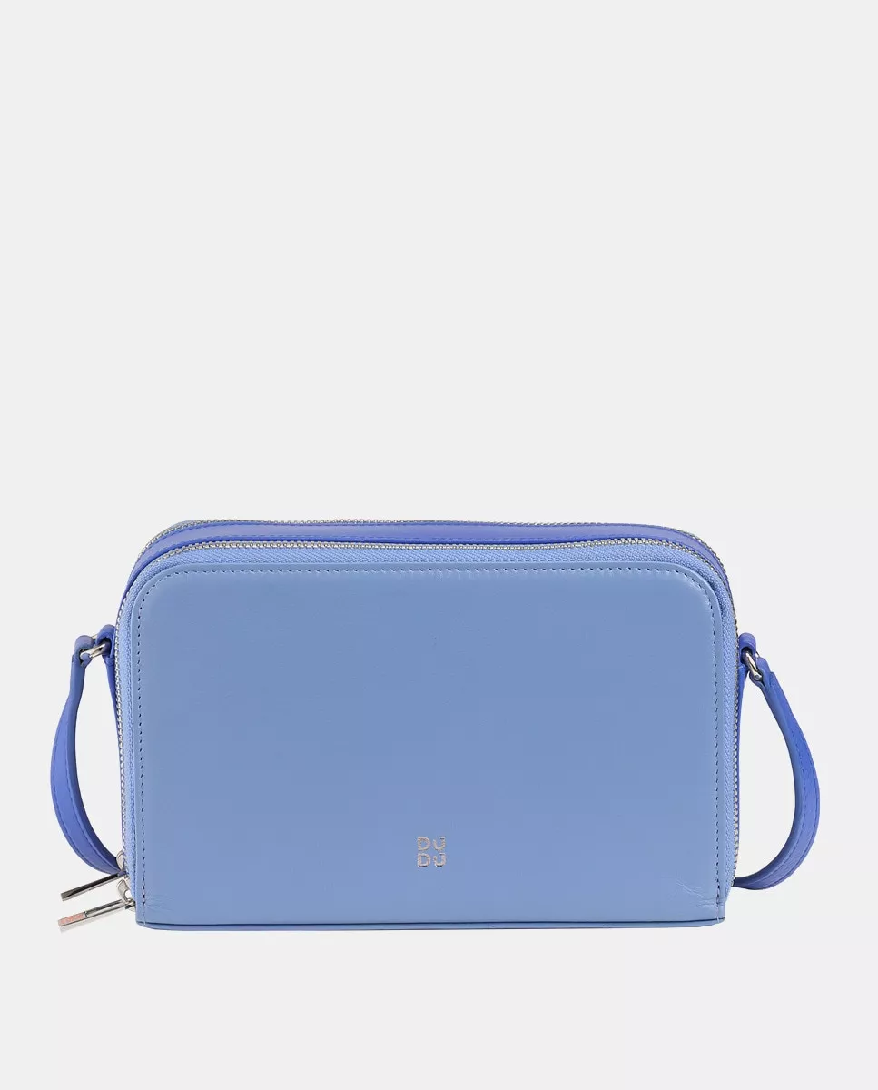 Dudu - Bandolera En Piel De Becerro Napa Azul Claro barato