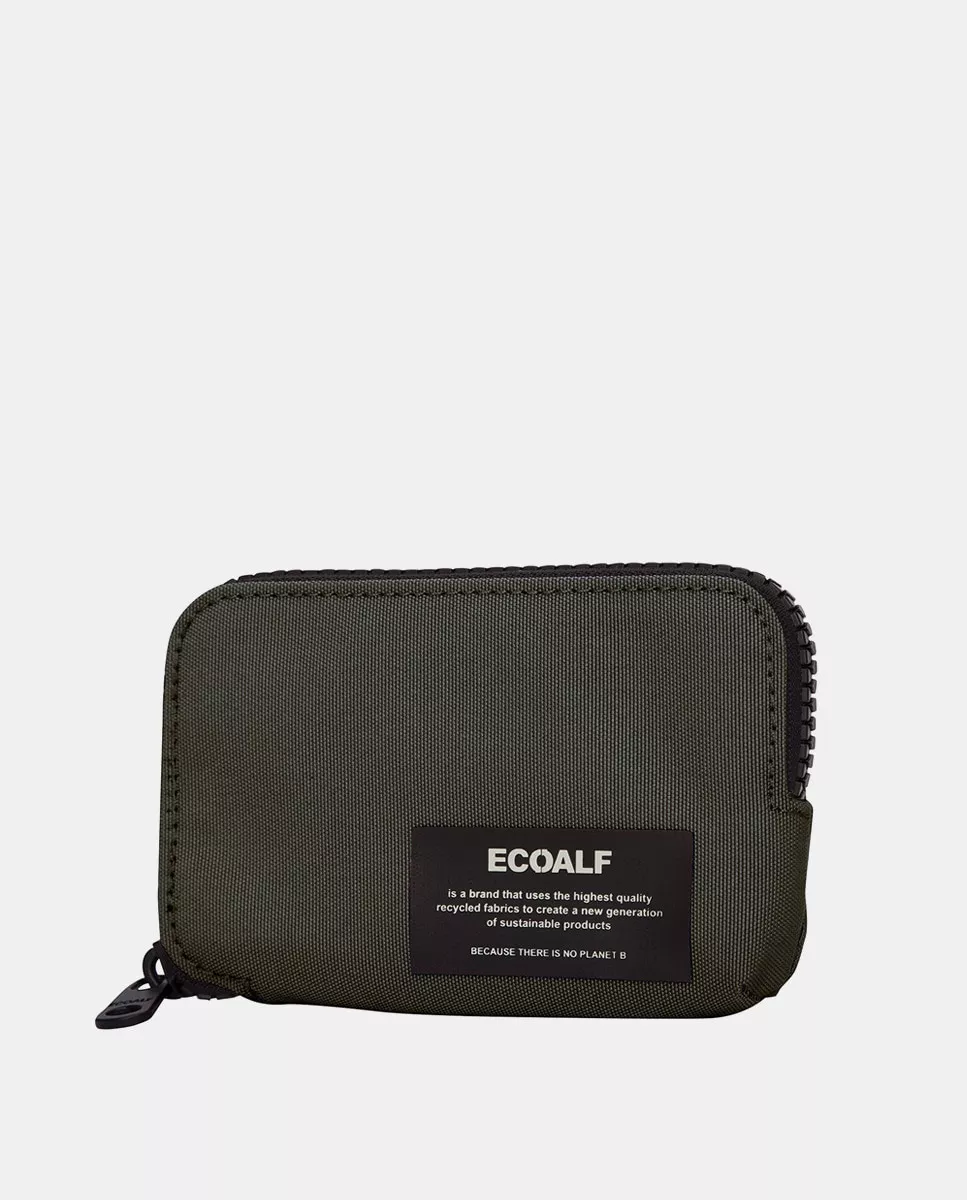 Ecoalf - Monedero En Verde Militar Con Cierre De Cremallera En Oferta Ecoalf - Monedero En Verde Militar Con Cierre De Cremallera Barato