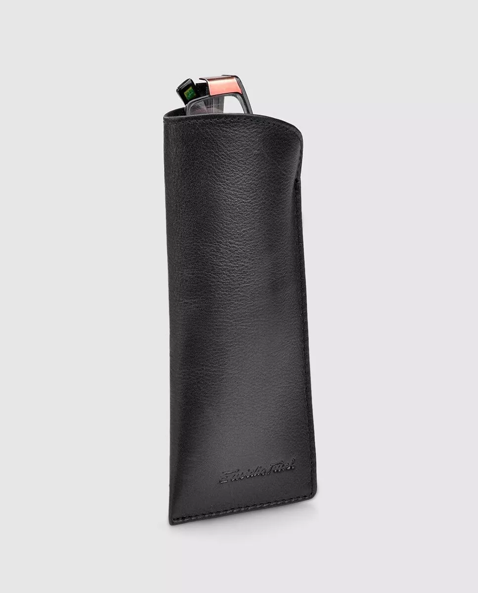 Emidio Tucci - Funda Gafas De Hombre En Piel Negra barato