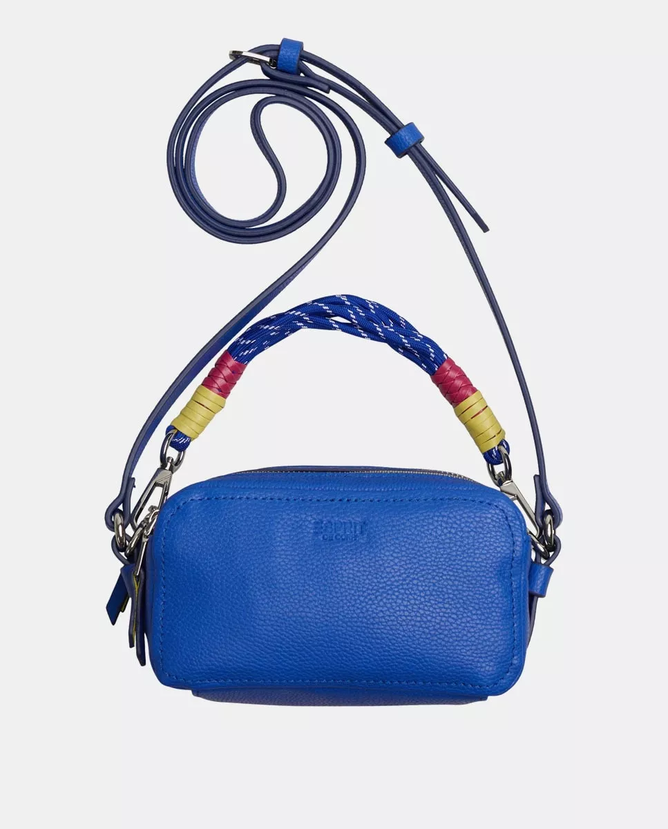 Esprit - Bandolera Mini En Azul Con Asa Corta Extraíble barato