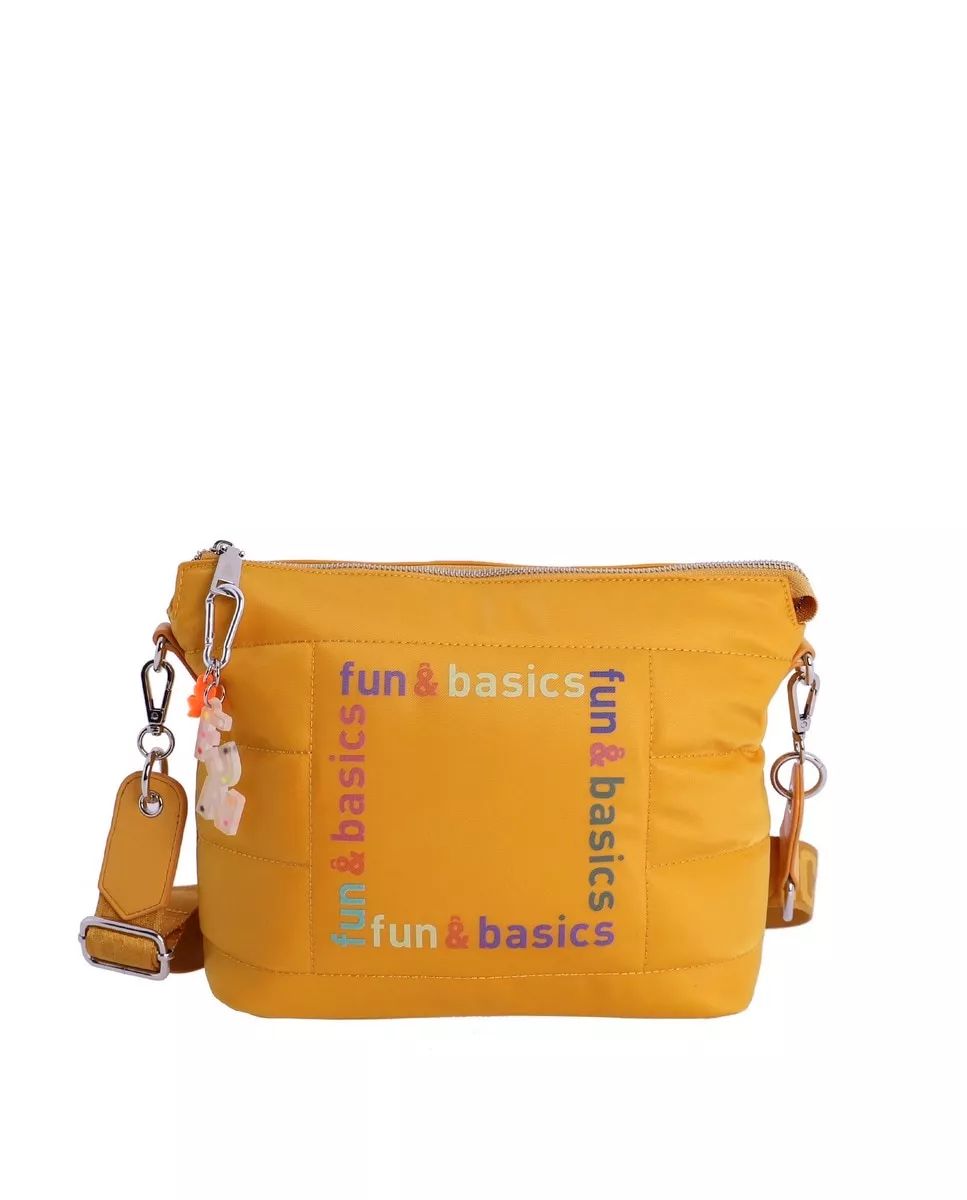 Fun & Basics - Bandolera De Mujer Josefina Mostaza Con Cremallera barato