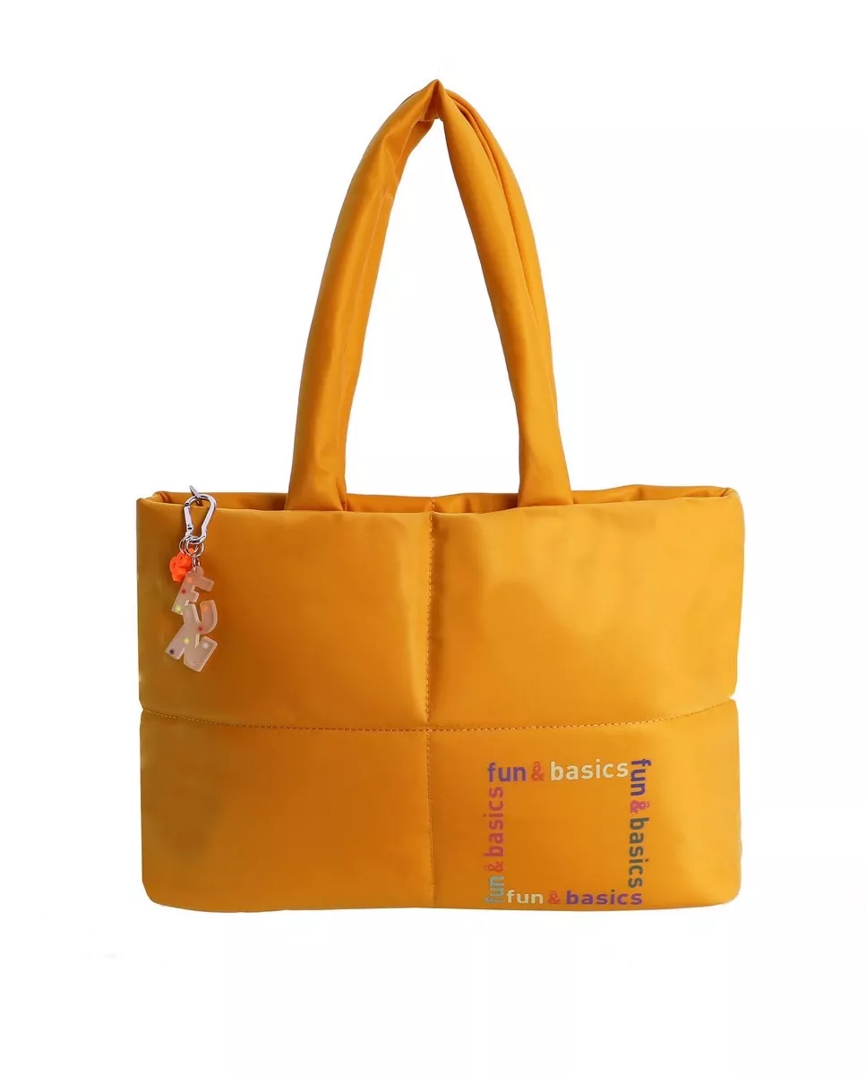 Fun & Basics - Bolso De Hombro Jovita Mostaza Con Cremallera barato