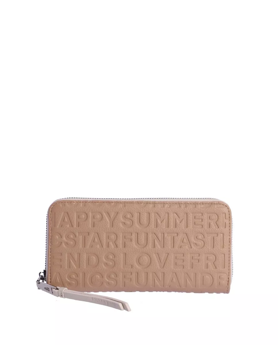 Fun & Basics - Cartera De Mujer Jordana Color Beige Con Cremallera barato