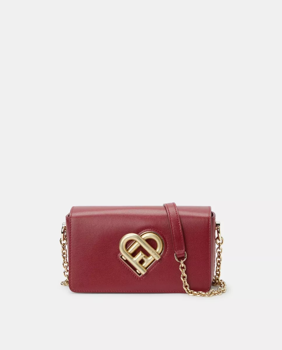 Furla - Bandolera Pequeña De Fiesta My Joy De Piel En Rojo Con Asa De Cadena En Oferta Furla - Bandolera Pequeña De Fiesta My Joy De Piel En Rojo Con Asa De Cadena Barato