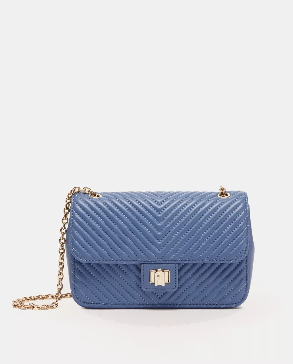 Furla - Bandolera Pequeña Pop Star De Piel En Azul Con Solapa barato