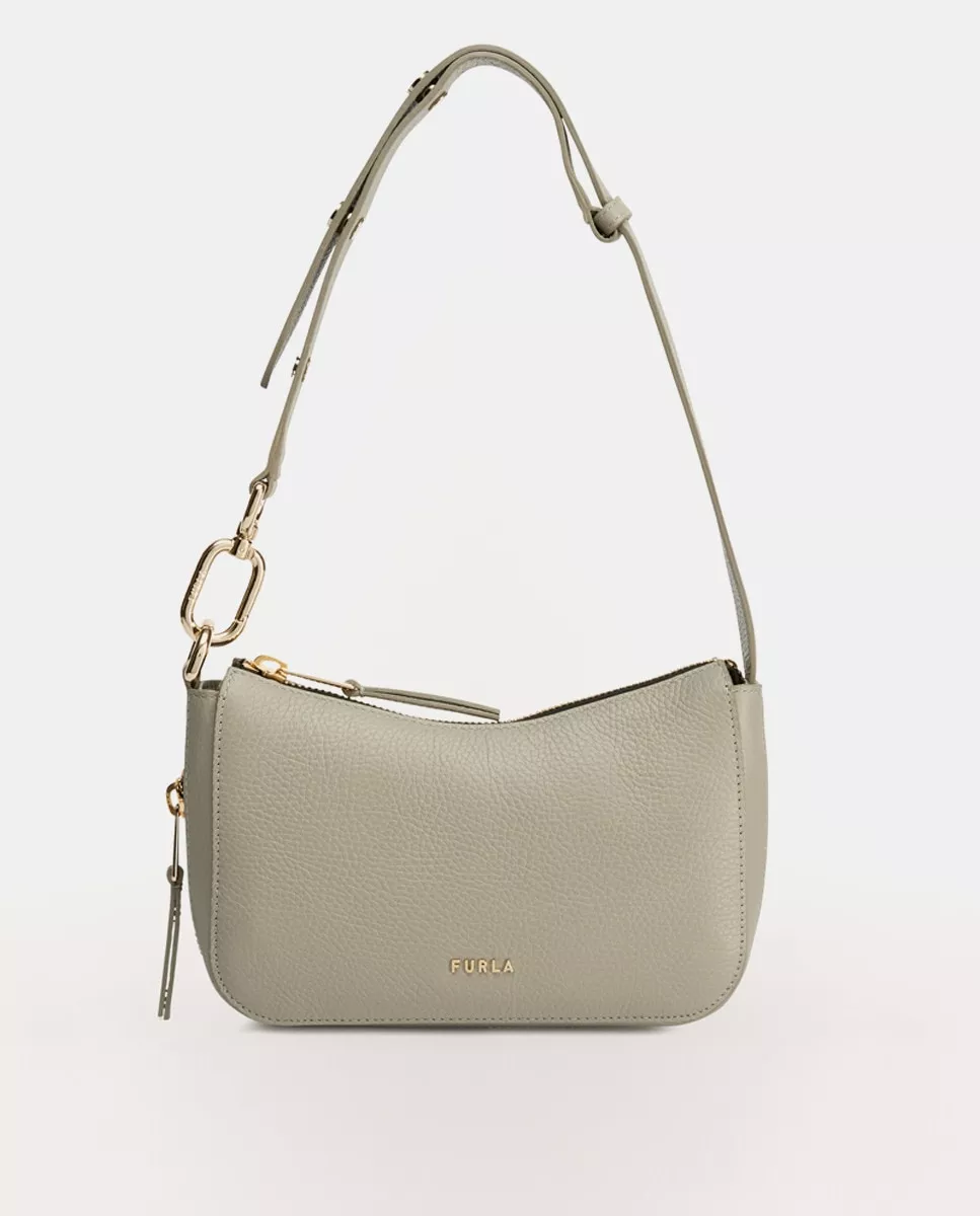 Furla - Hobo Pequeño Skye De Piel En Gris Con Cremallera barato