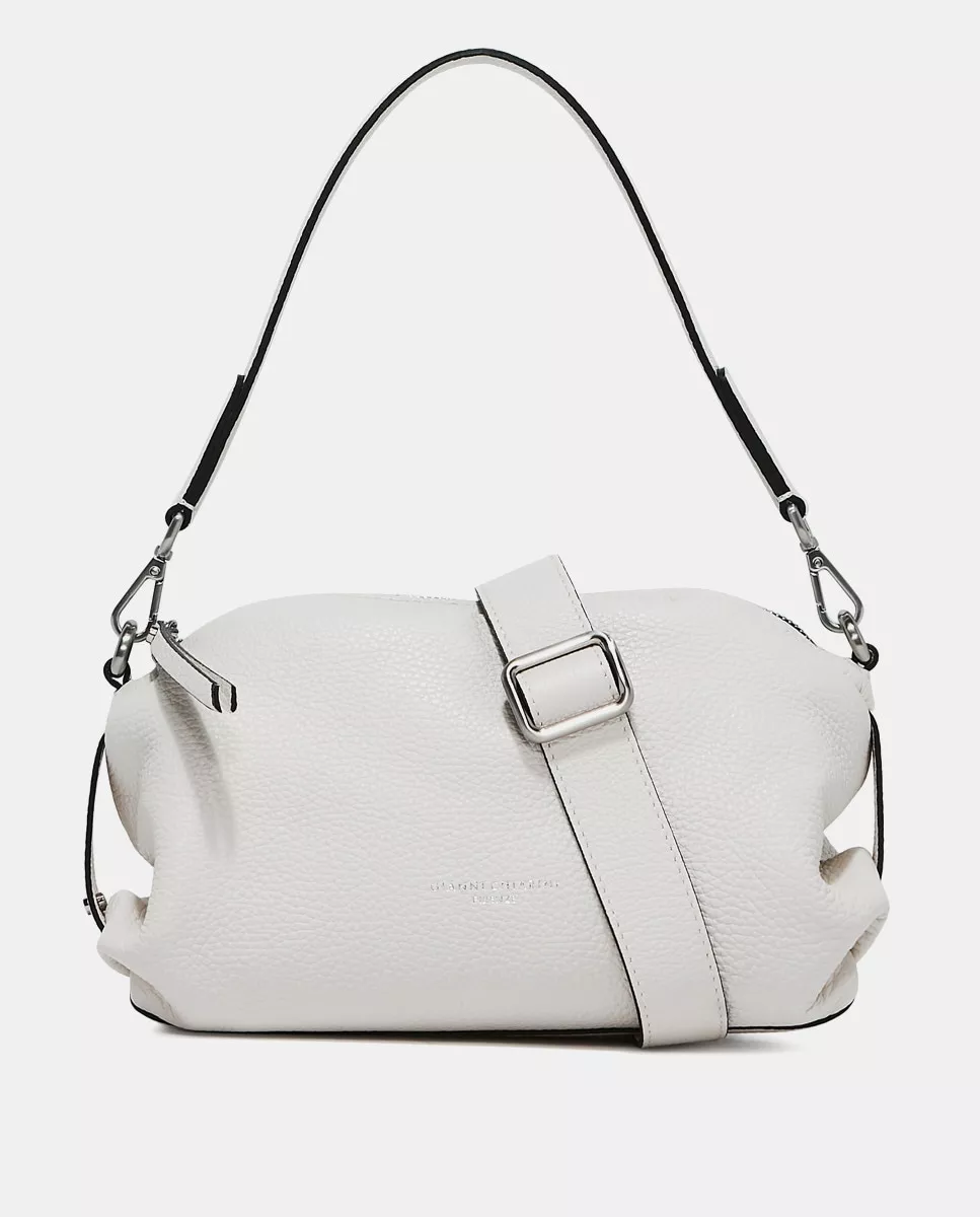 Gianni Chiarini - Bolso De Hombro De Piel Becka En Blanco Con Asas Extraíbles En Oferta Gianni Chiarini - Bolso De Hombro De Piel Becka En Blanco Con Asas Extraíbles Barato