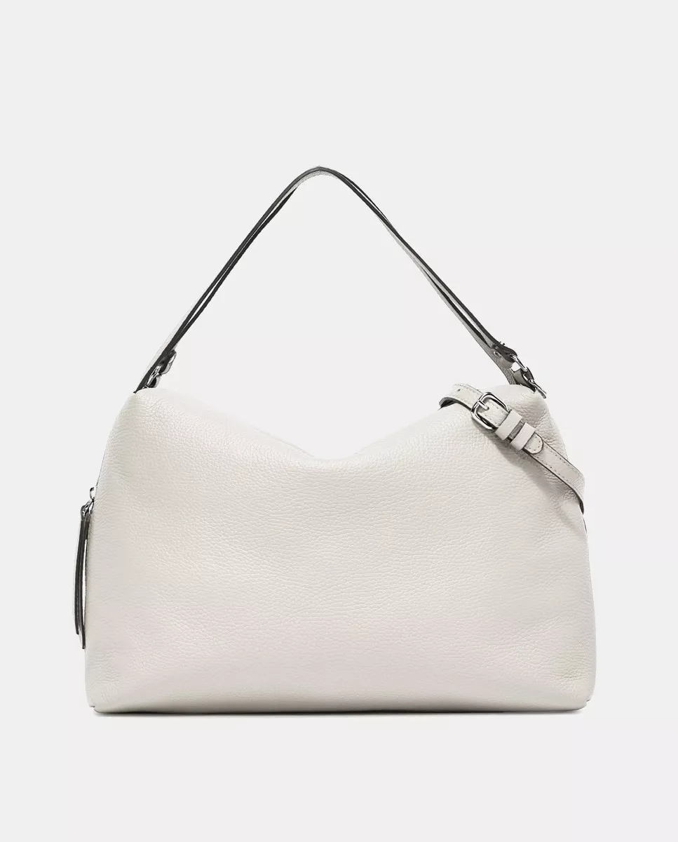Gianni Chiarini - Hobo De Piel Alifa En Blanco Con Bandolera Extraíble Y Cierre Cremallera barato