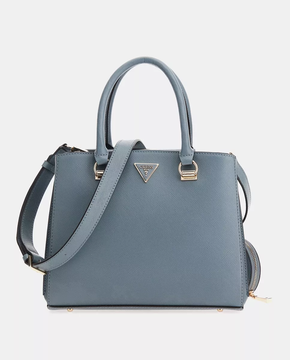 Guess - Bolso De Mano Eco Alexie En Gris Con Bolsillos Interiores barato