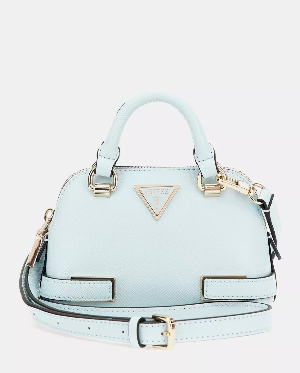 Guess - Bolso De Mano Pequeño En Azul Claro Con Bolsillo Trasero Y Bandolera barato