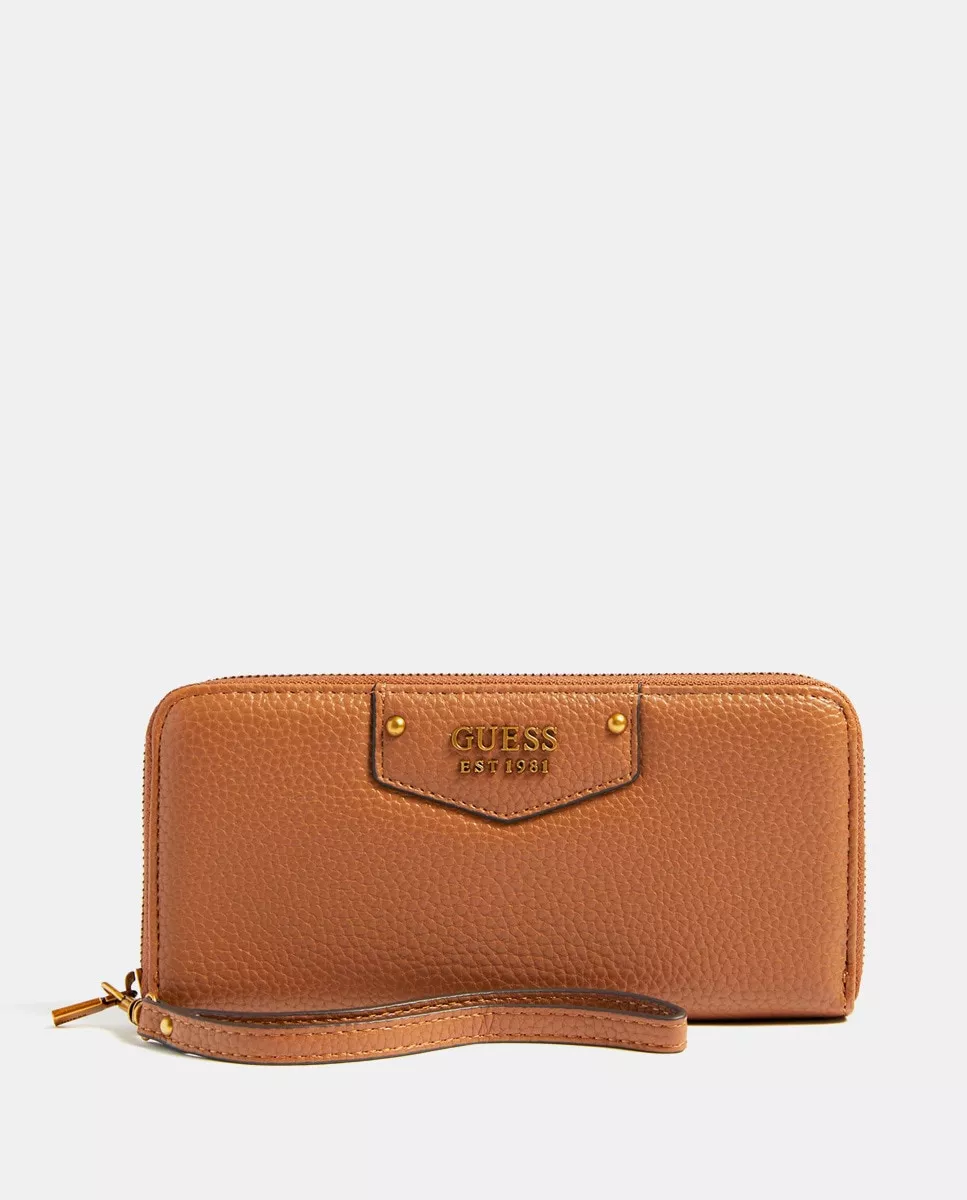 Guess - Cartera Grande Beige Con Cremallera barato