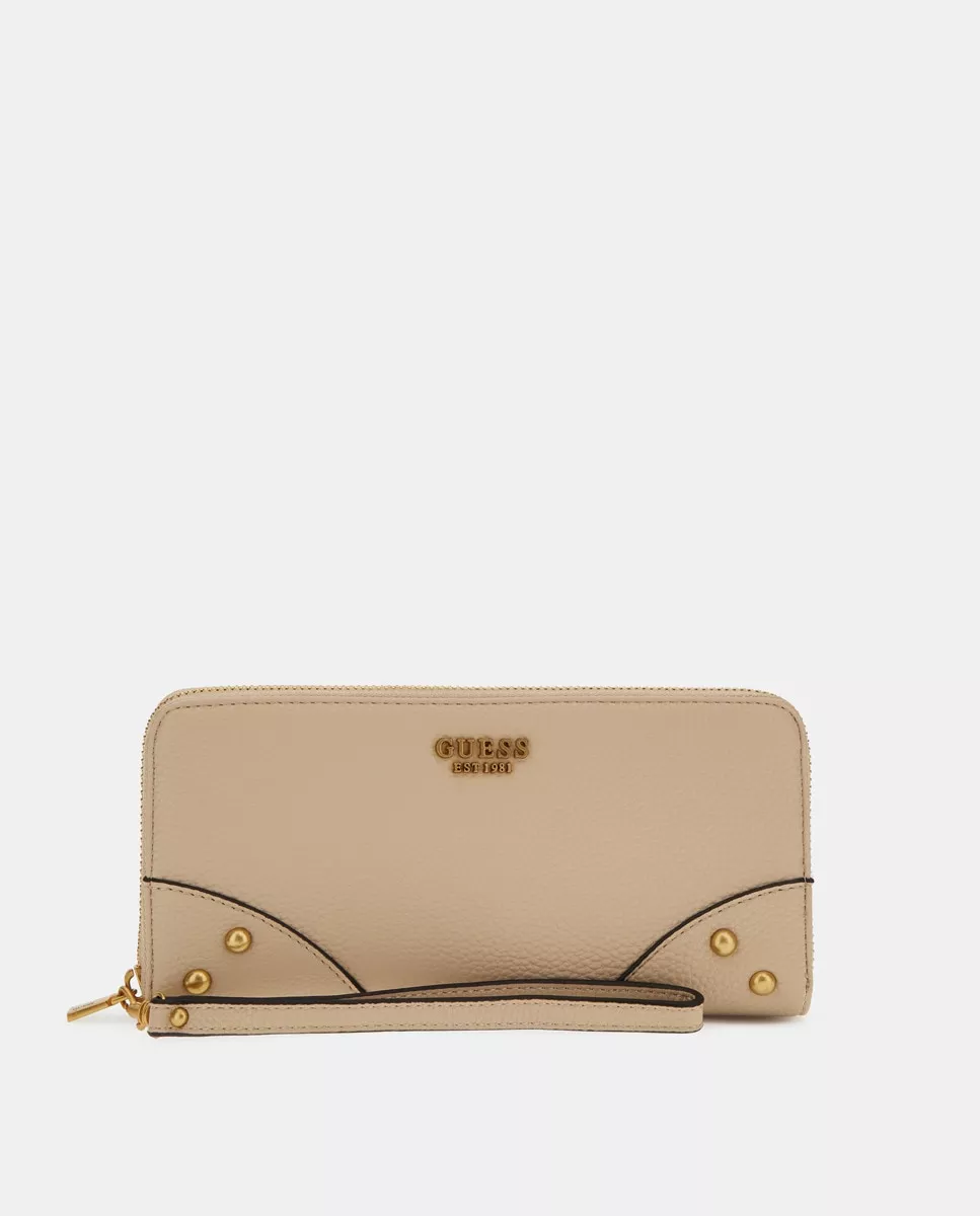 Guess - Cartera Grande En Marrón Con Cierre Cremallera Y Asa Corta barato